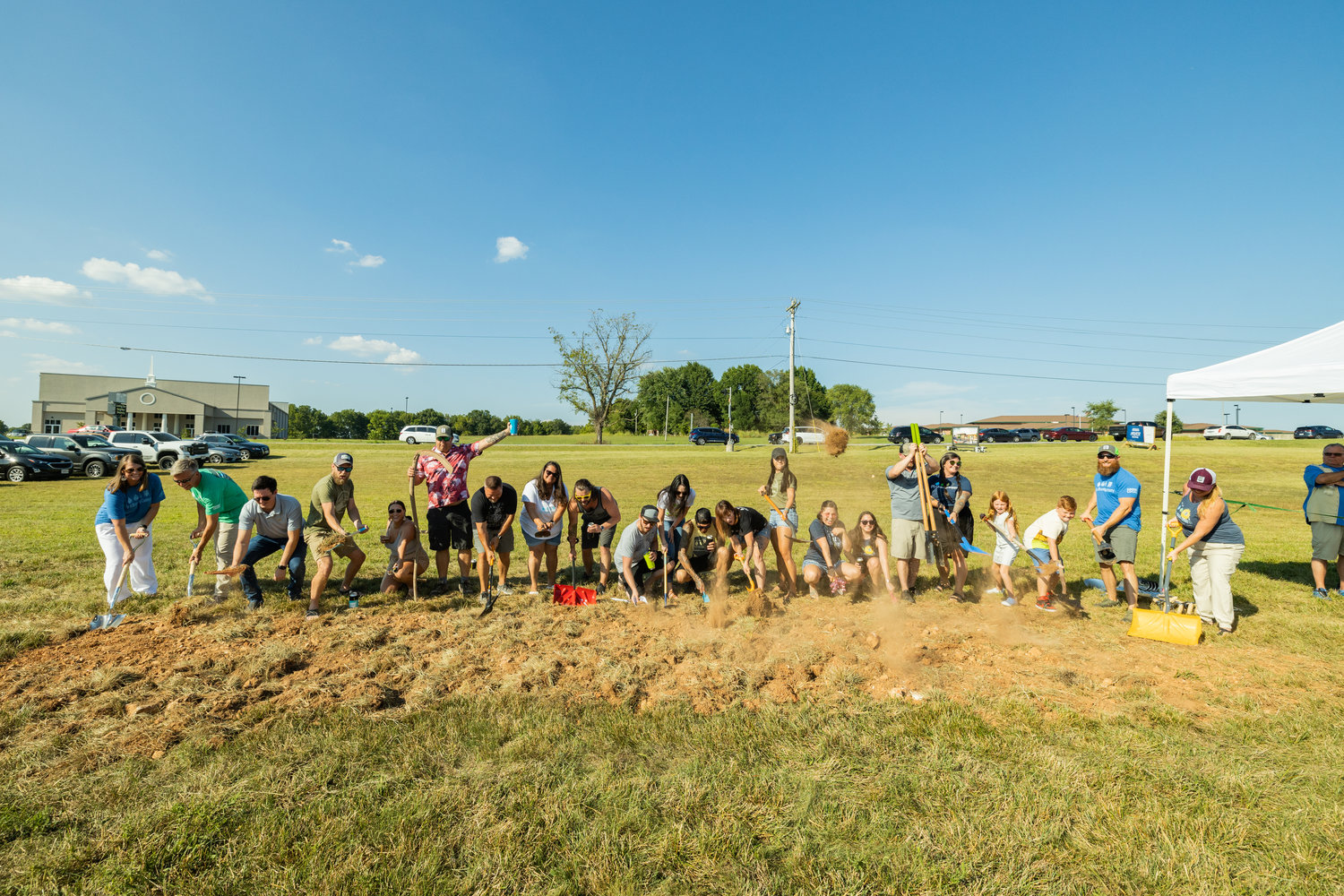 Stakeholders break ground Aug. 26 on the 12,000-square-foot project.